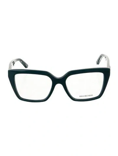 Pre-owned Balenciaga Square Eyeglasses In Blue