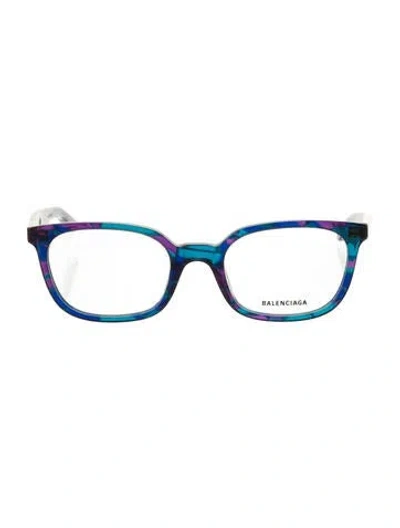 Pre-owned Balenciaga Square Eyeglasses W/ Tags In Blue