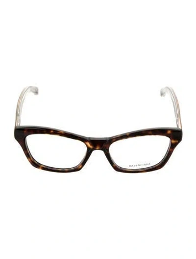 Pre-owned Balenciaga Square Eyeglasses W/ Tags In Brown