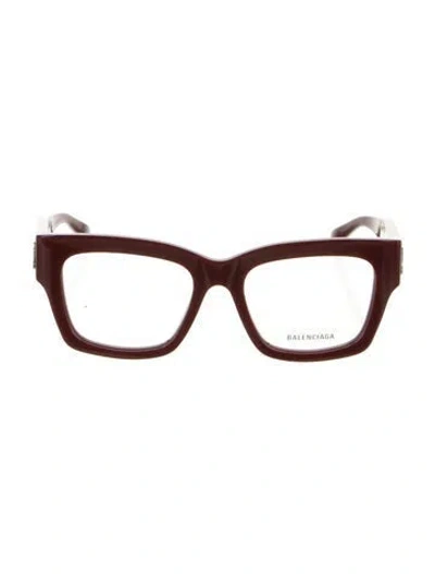 Pre-owned Balenciaga Square Eyeglasses W/ Tags In Burgundy