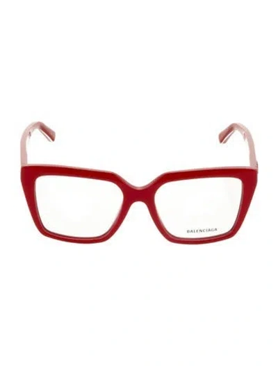 Pre-owned Balenciaga Square Eyeglasses W/ Tags In Red
