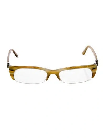 Pre-owned Balenciaga Square Eyeglasses In Yellow