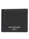 Balenciaga Square Folding Wallet In Black
