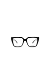 Balenciaga Square-frame Logo-detail Glasses In Black