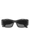 Balenciaga Eyewear Square In 黑色