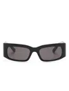 Balenciaga Square-frame Sunglasses In 黑色