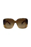 Balenciaga Square-frame Sunglasses Accessories In Brown