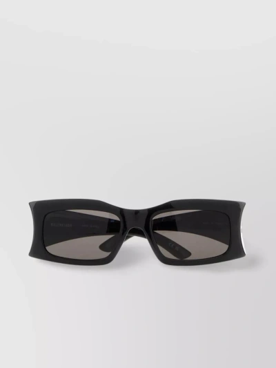 BALENCIAGA SQUARE FRAME SUNGLASSES WITH TINTED LENSES AND ACETATE ARMS
