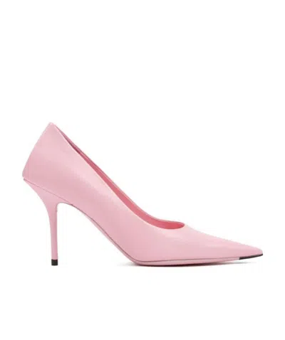 Balenciaga Square Knife Pointed Toe Pumps In Pink