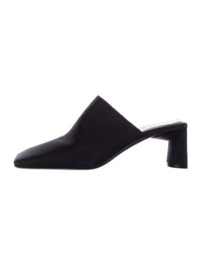 Pre-owned Balenciaga Square Knife Pumps Satin Slides In Multi