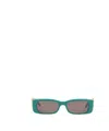 Balenciaga Square Plastic Spectacle Frame In Gray