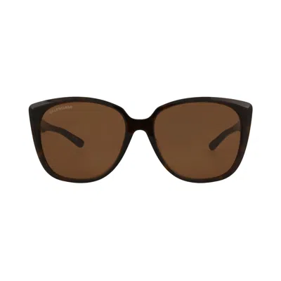 Pre-owned Balenciaga Square Sunglasses 'havana/brown' | Women's Size Onesize