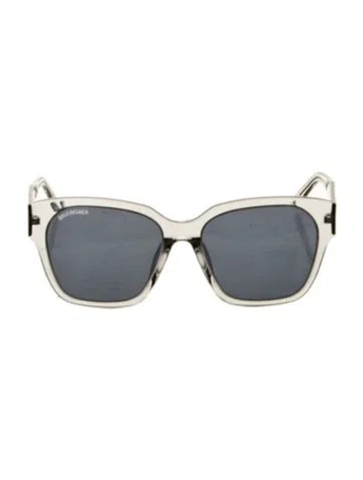 Pre-owned Balenciaga Square Tinted Sunglasses In Gray