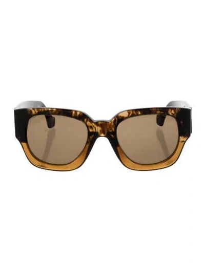 Pre-owned Balenciaga Square Tinted Sunglasses In Multi