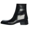 Balenciaga Square Toe Ankle Boots 'black Leather'
