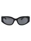 Balenciaga Gray Cat-eye Sunglasses In Black