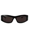 Balenciaga Grey Rectangular Ladies Sunglasses Bb0096s 001 51
