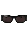 Balenciaga Grey Rectangular Ladies Sunglasses Bb0096s 001 51