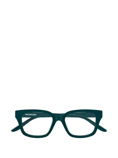 Balenciaga Square-frame Glasses In Green