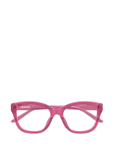 Balenciaga Square-frame Glasses In Pink