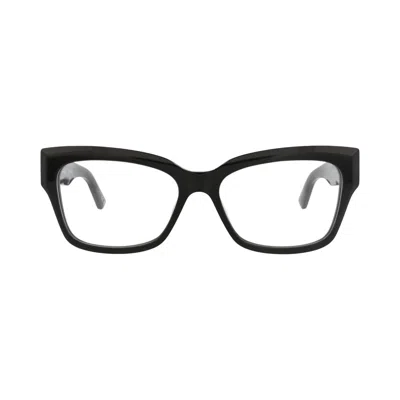 Pre-owned Balenciaga Square-frame Recycled Acetate Optical Frames 'black/transparent' | Women's Size Onesize