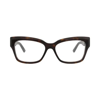Pre-owned Balenciaga Square-frame Recycled Acetate Optical Frames 'havana/transparent' | Brown | Women's Size