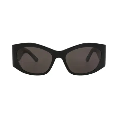 Pre-owned Balenciaga Square-frame Recycled Acetate Sunglasses 'black/grey' | Women's Size Onesize
