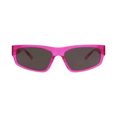 Pre-owned Balenciaga Square-frame Recycled Acetate Sunglasses 'fuchsia/grey' | Pink | Men's Size Onesize