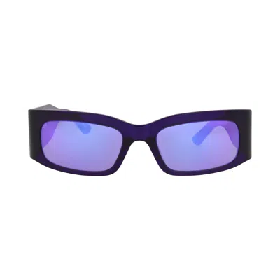 Pre-owned Balenciaga Square-frame Recycled Acetate Sunglasses 'violet' | Purple | Men's Size Onesize