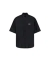 Balenciaga Oversized Logo Shirt In Black