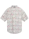 Balenciaga Printed Short Sleeve Shirt With Button-down Collar