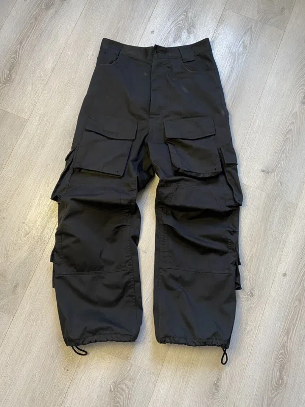 Pre-owned Balenciaga Ss20 Multi-pocket Cargo Pants In Black | ModeSens