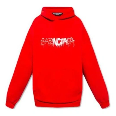 Balenciaga Ss22 Logo Hoodie 'red'