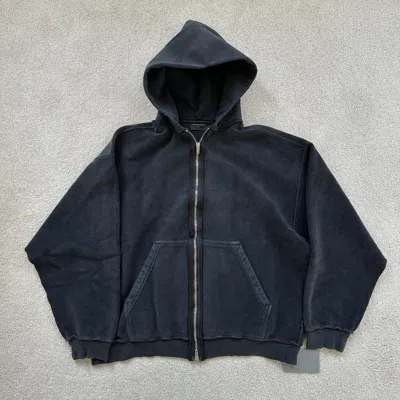 Pre-owned Balenciaga Ss24 Inside Out Zipup Hoodie In Black