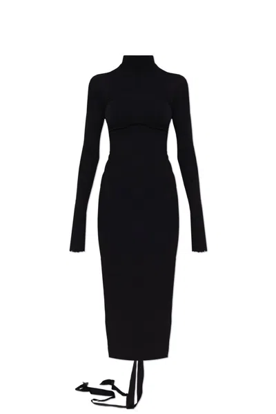 Balenciaga High-neck Dress In Black