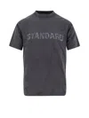 Balenciaga Black Crewneck T-shirt With Logo Print On The Front In Cotton Man In Black
