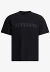 Balenciaga Men Black Crewneck T-shirt With Logo Print On The Front In Cotton Man In Black