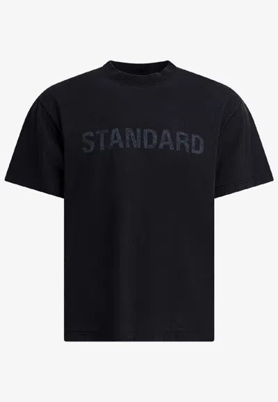 Standard Print Faded T-shirt In Black from SV77