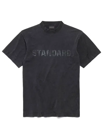 BALENCIAGA STANDARD REGULAR FIT T-SHIRT IN FADED JERSEY