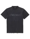 Balenciaga Standard Regular Fit T-shirt In Faded Jersey Clothing In Black