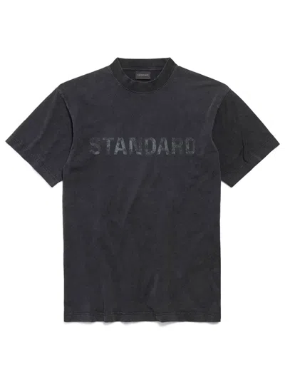 BALENCIAGA STANDARD REGULAR FIT T-SHIRT IN FADED JERSEY