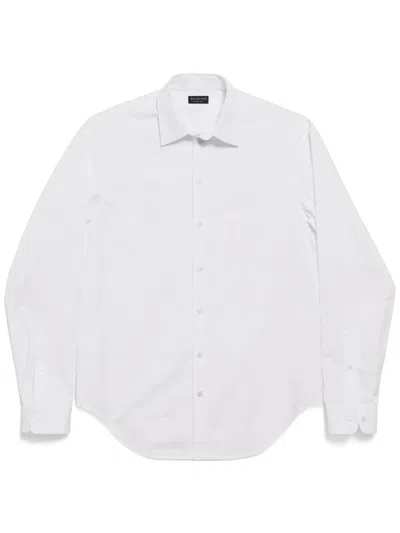 Balenciaga Long-sleeve Button-fastening Shirt In White