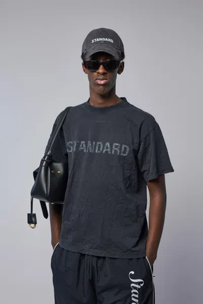 Balenciaga Standard Regular Fit T-shirt In Faded Jersey Clothing In Black