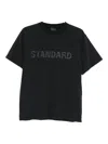 Balenciaga Black Crewneck T-shirt With Logo Print On The Front In Cotton Man In Black