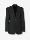 Balenciaga Standard Single-breasted Tailored Blazer In Black In Black