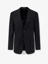 Balenciaga Long Sleeve Single Breasted Tailored Jacket In Black