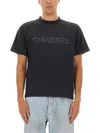 Balenciaga Men Black Crewneck T-shirt With Logo Print On The Front In Cotton Man In Animal Print