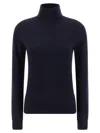 Balenciaga Standard Turtleneck Turtleneck Sweater In Blue