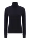 Balenciaga Standard Turtleneck Turtleneck Sweater In Blue