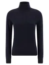 Balenciaga Standard Turtleneck Turtleneck Sweater In Blue